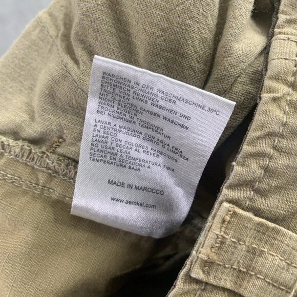 Aemkei Cargo Pants Mens Size 28x33” Camo Pattern Outdoor Gorpcore Ripstop Beige - Picture 14 of 16